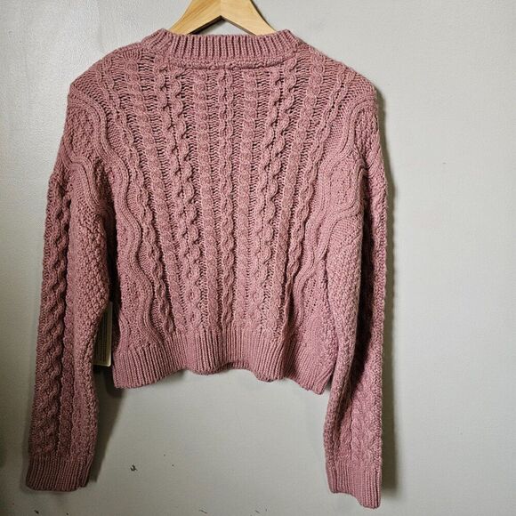 NWT RD STYLE PINK CHUNKY PULLOVER SWEATER COZY SIZE M - Picture 4 of 16